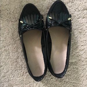 Black loafers